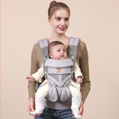 Porte Bébé - BreathBabyBag™ - Gris - Bébé a board