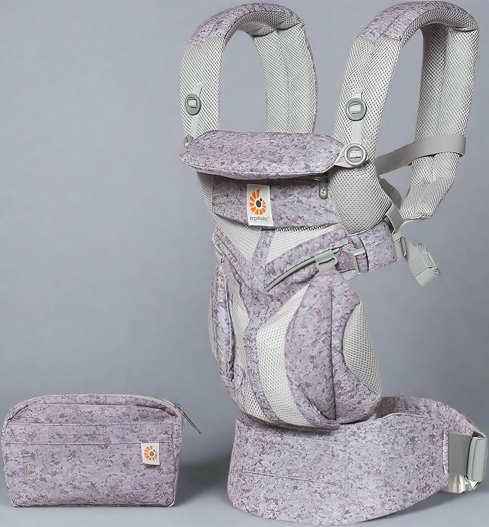 Porte Bébé - BreathBabyBag™ - Mauve Lavande - Bébé a board