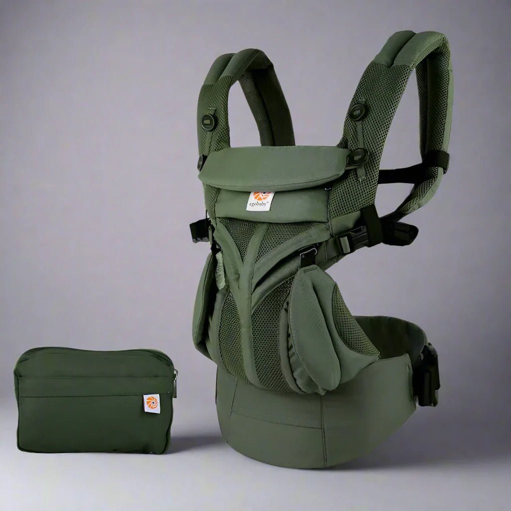 Porte Bébé - BreathBabyBag™ - Vert Olive - Bébé a board